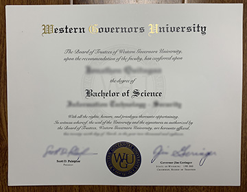 The Best Western Governors University Degree Sample Look As Real