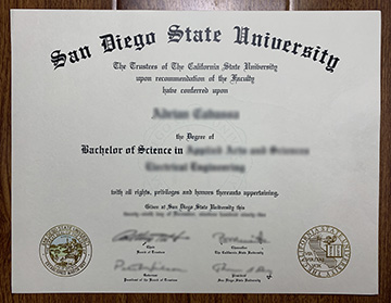 San Diego State University diploma Issued in This Year