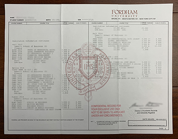 How To Buy Fordham University Fake Transcript?