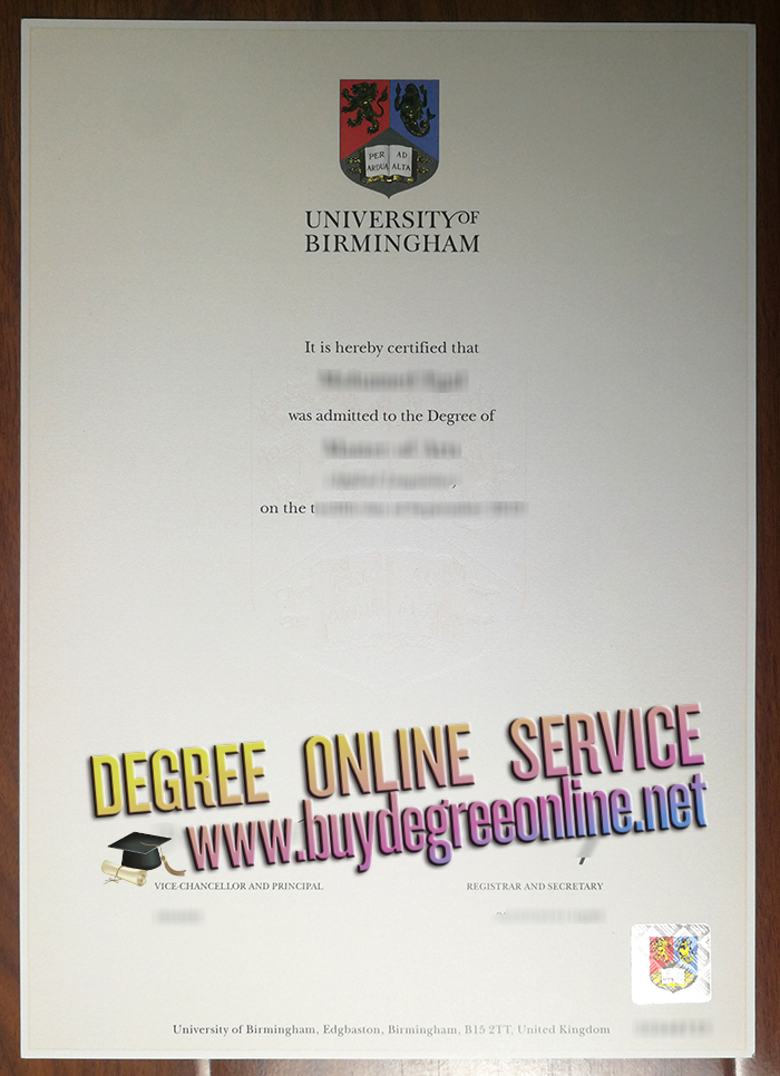 University of Birmingham diploma 