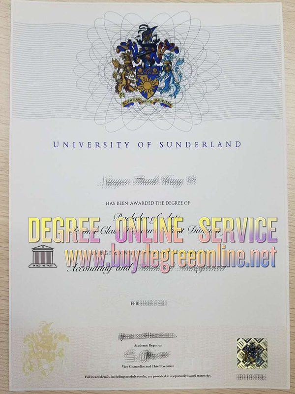 University of Sunderland degree