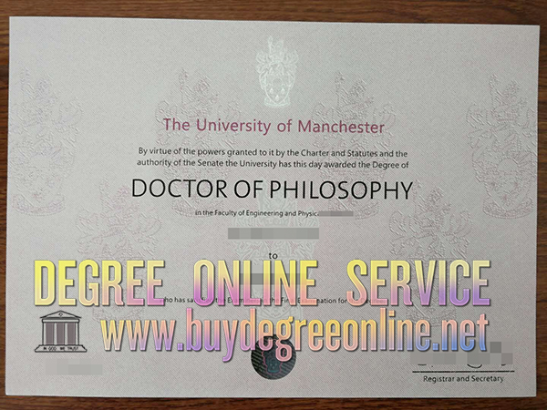 University of Manchester PHD degree
