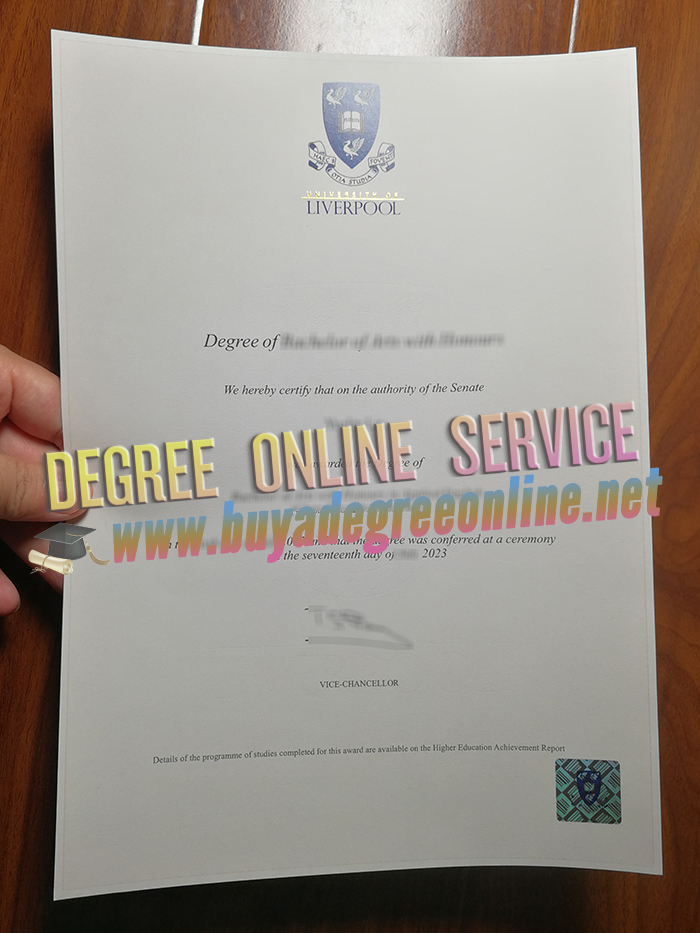 University of Liverpool diploma