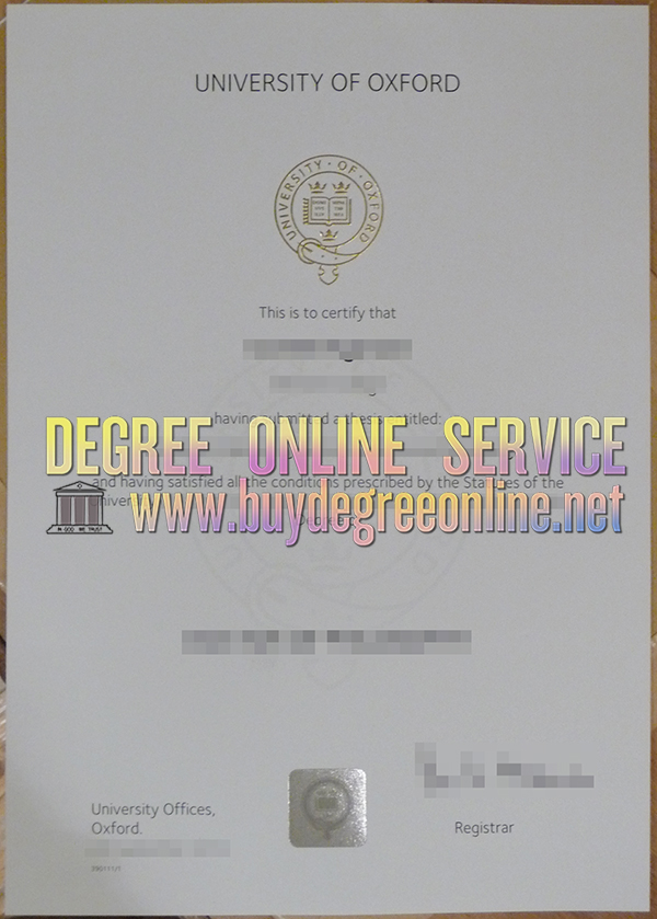 University of Oxford degree