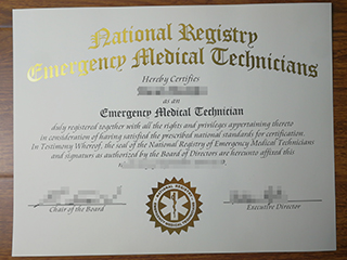 Fake EMT certificate from America , order EMT certification