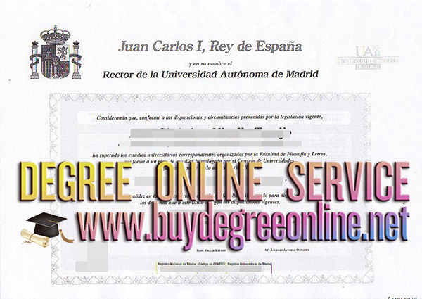 Autonomous University of Madrid degree
