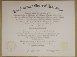 How to buy a fake ABR certificate, American Board of Radiology certificate