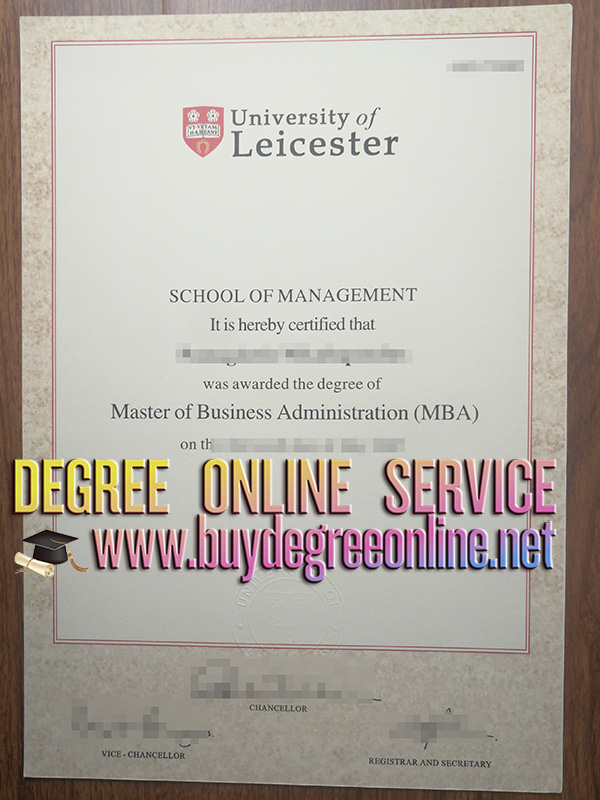 University of Leicester MBA degree