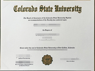 Where to obtain a fake Colorado State University degree, make CSU diploma