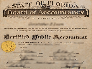 Where to get a fake Florida CPA certificate, buy USA CPA certificate