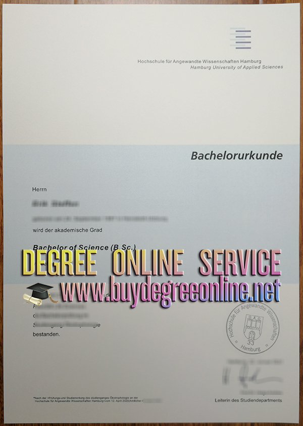 Hamburg University of Applied Sciences diploma