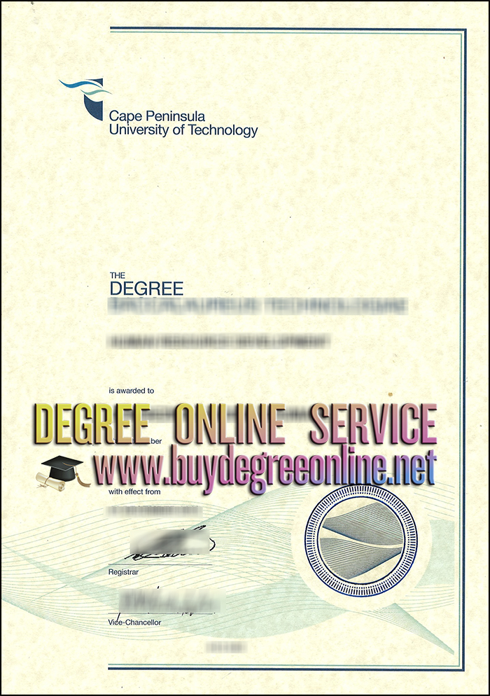 Cape Peninsula University of Technology diploma