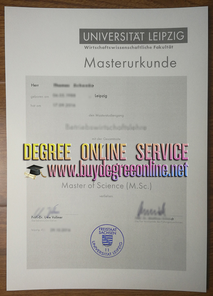 Universität Leipzig M.Sc. degree