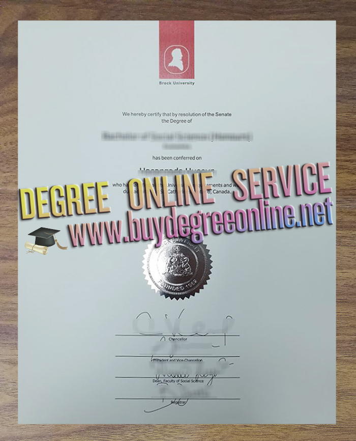 Brock University diploma