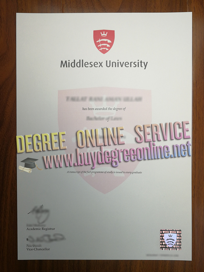 Middlesex University diploma