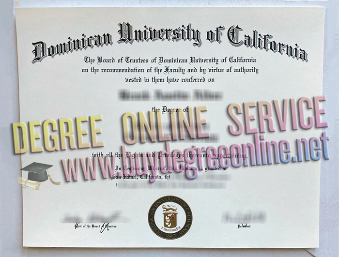 Dominican University of California diploma