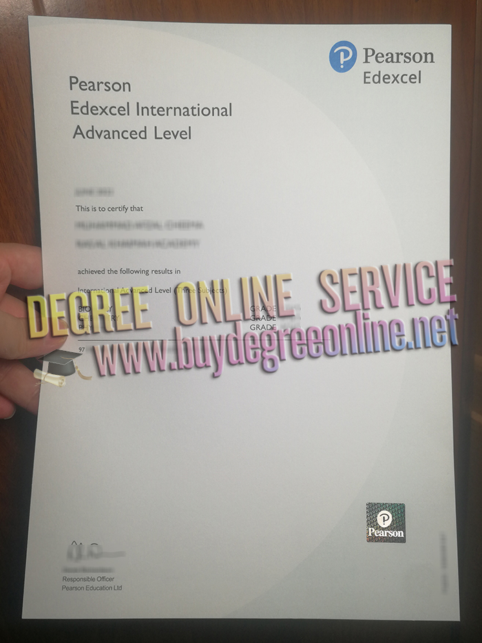 Pearson Edexcel International Advanced Level certificate