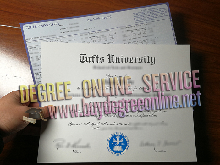 Tufts University degree and transcript