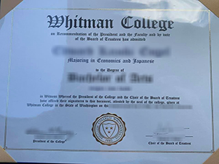 How can I buy a fake Whitman College degree certificate online?