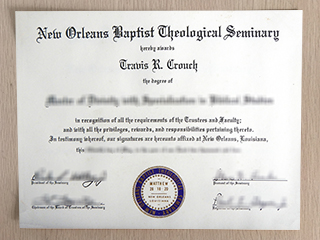 How to buy a fake New Orleans Baptist Theological Seminary diploma