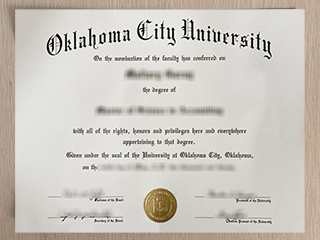 How long to get an Oklahoma City University degree, fake OCU diploma