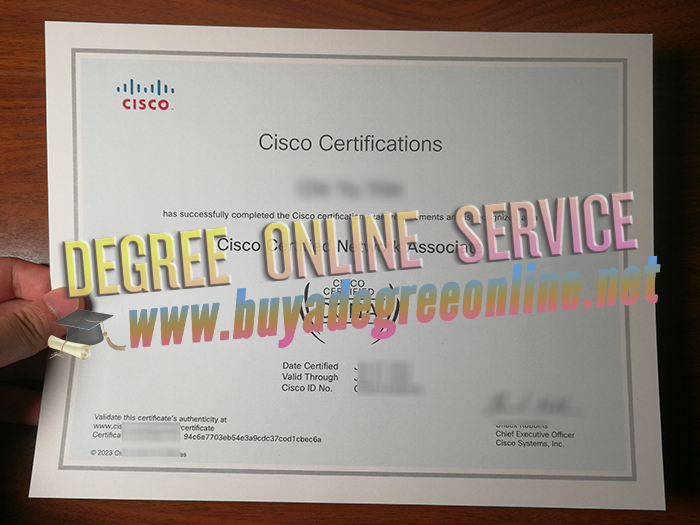  Cisco CCNA certificate