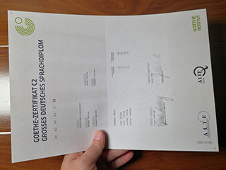 How to buy a Goethe-Zertifikat C2 certificate, fake German B2 cert online