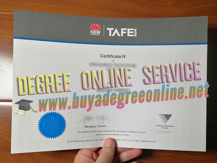 TAFE NSW Certificate