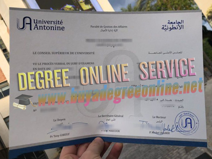 Université Antonine diploma