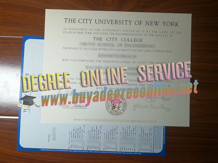 City College degree and transcript