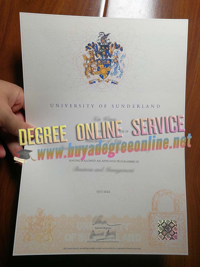 University of Sunderland diploma