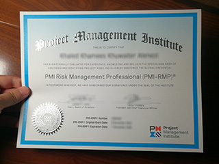 I would like to order a PMI-RMP certificate without examination