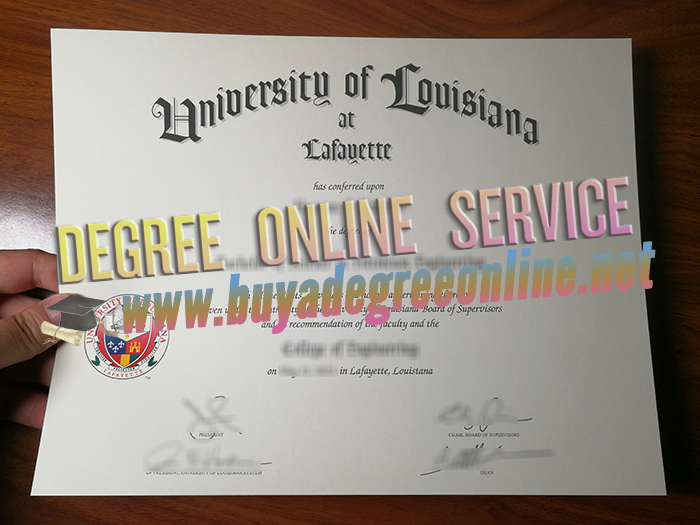 University of Louisiana at Lafayette diploma