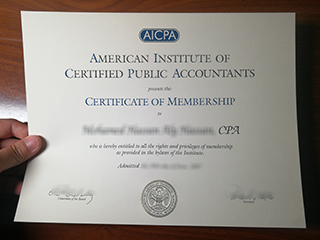How to get a fake AICPA Membership Certificate in the USA