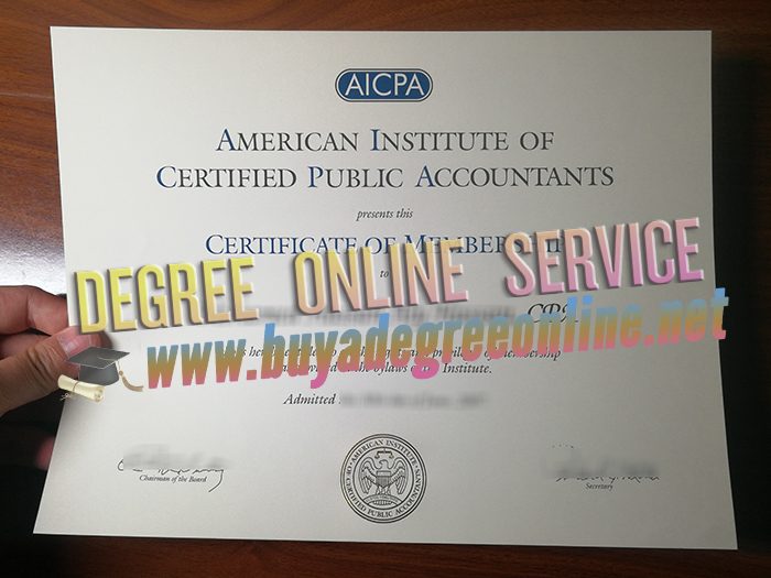 AICPA Membership Certificate
