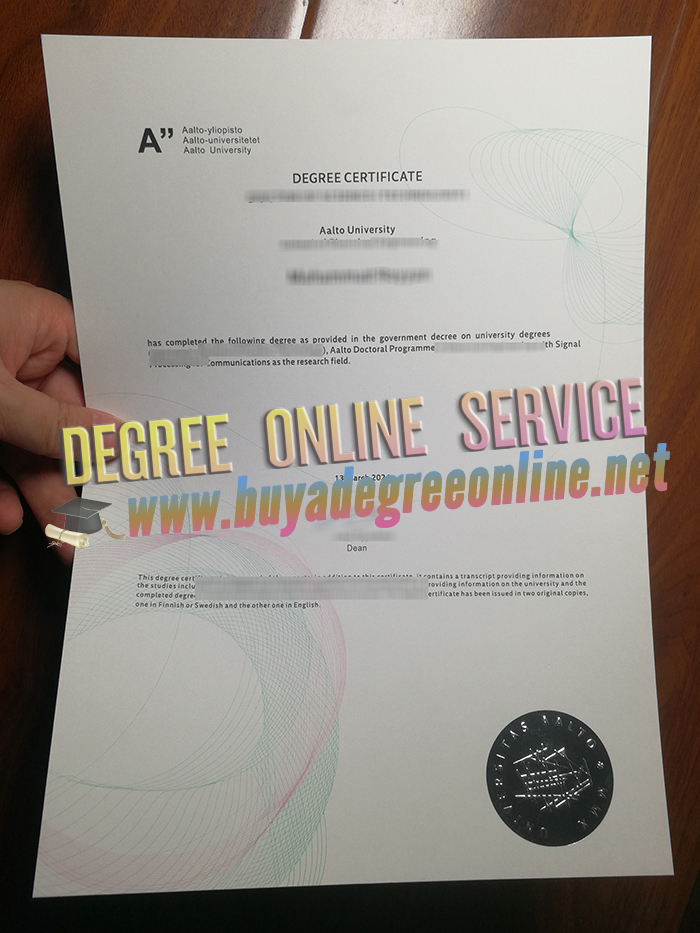 Aalto University diploma