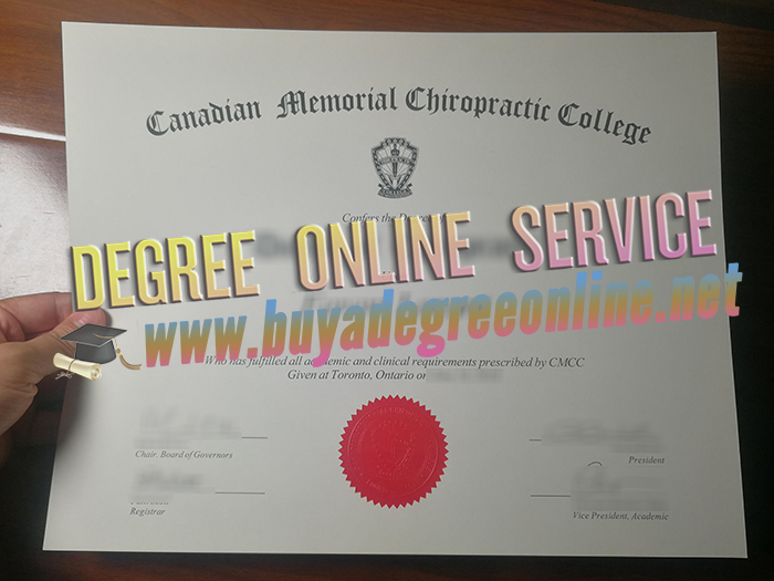 Canadian Memorial Chiropractic College diploma