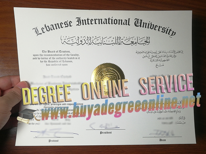 Lebanese International University degree