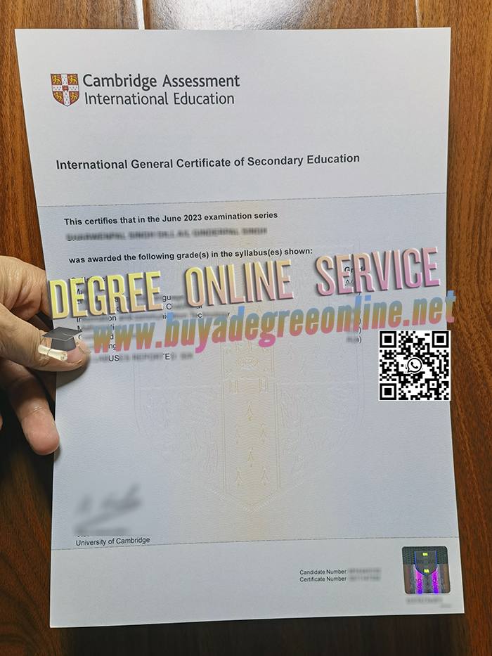 Cambridge IGCSE Certificate