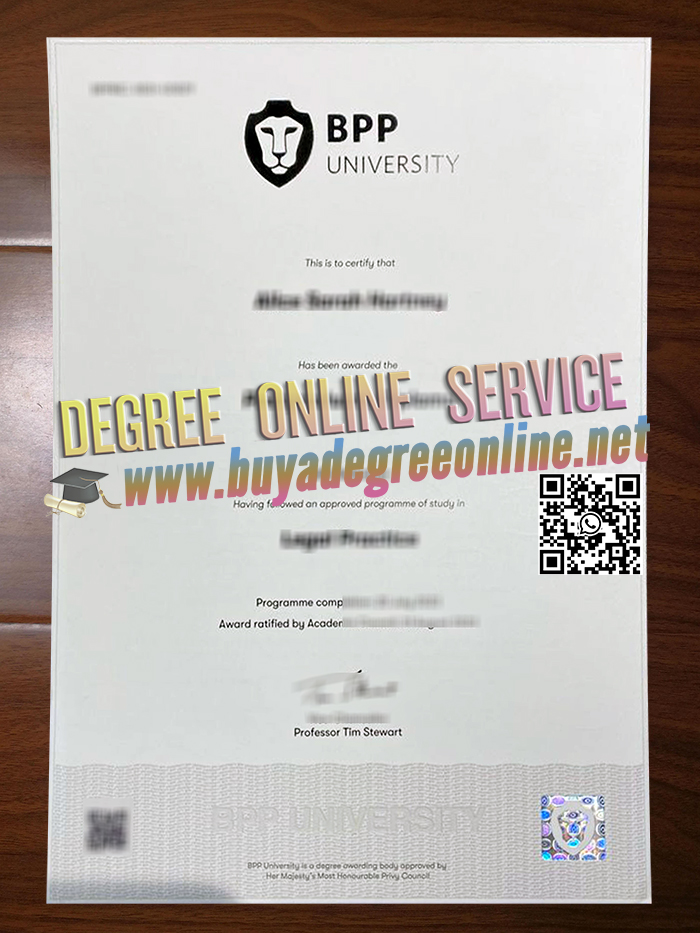 BPP University diploma